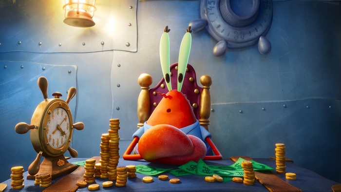 Mr. Krabs, SpongeBob Sponge on the Run, Crabs, 4K