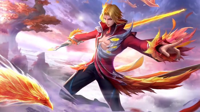 Ling, Fiery Dance, Skin, Mobile Legends, 4K