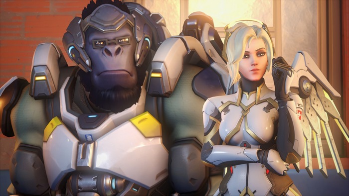 Winston and Mercy from Overwatch 2