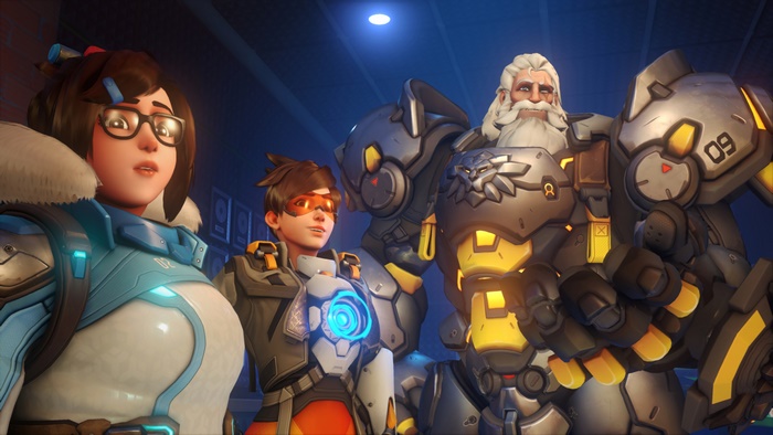 Mei, Tracer, and Reinhardt from Overwatch 2 in 4K