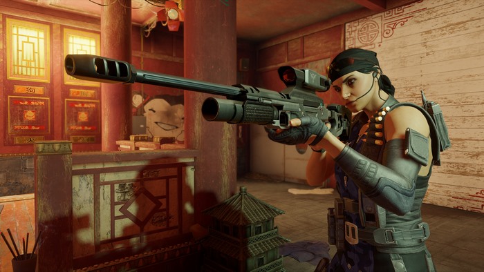 Kali from Rainbow Six Siege with Sniper Rifle 4K