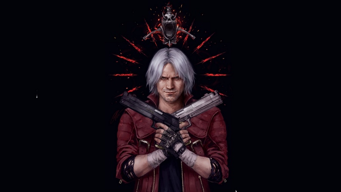 Dante, Pistols, Guns, Devil May Cry 5, 4K