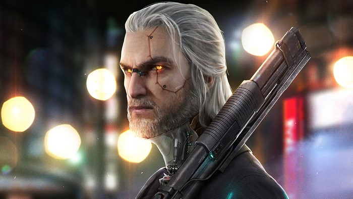 Geralt from Cyberpunk 2077 4K