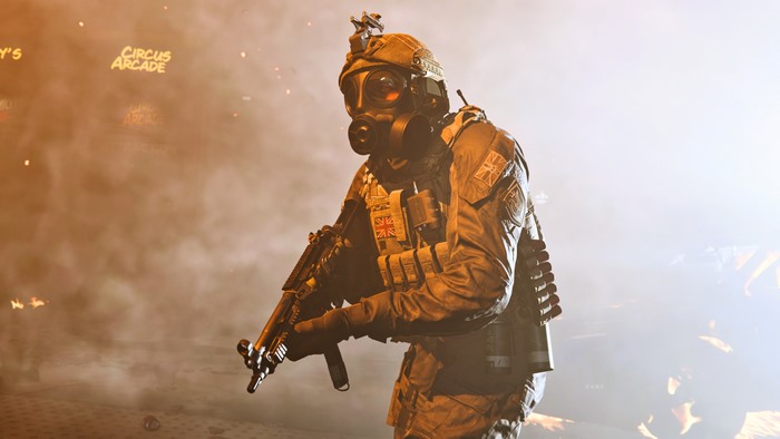 Soldier with Gas Mask from Call of Duty Modern Warfare 4K