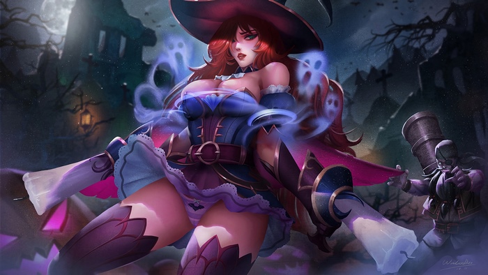 Miss Fortune from League of Legends, Bewitching skin, 4K