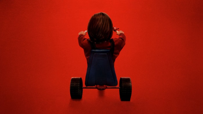 Danny Torrance from Doctor Sleep on a tricycle