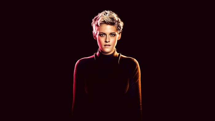 Kristen Stewart in a black turtleneck