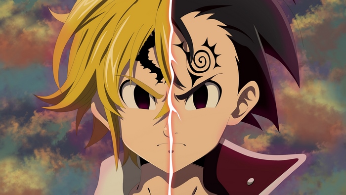 Meliodas and Zeldris, Demon Mark, [Nanatsu no Taizai], 4K