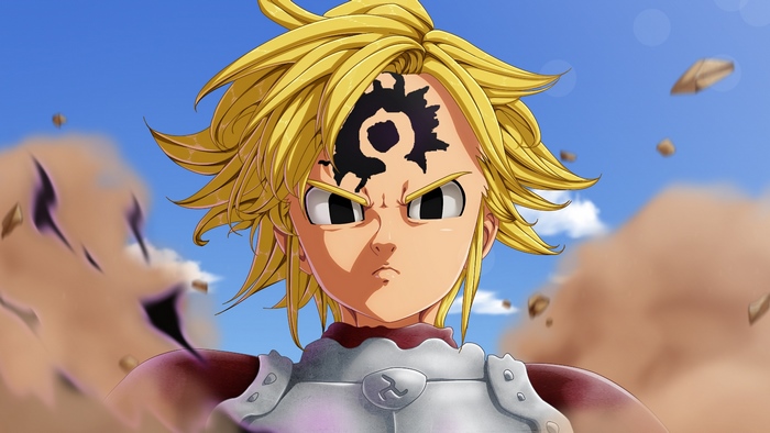 Meliodas from The Seven Deadly Sins with Demon Mark 4K