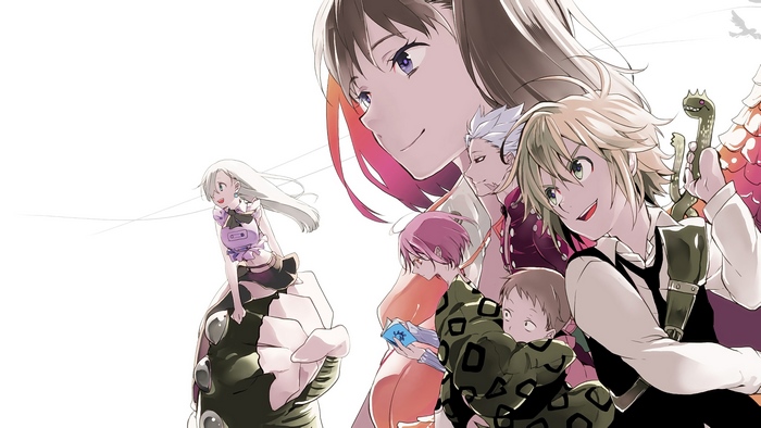 Nanatsu no Taizai, Meliodas, King, Ban, Gowther, Diane, Elizabeth, 4K