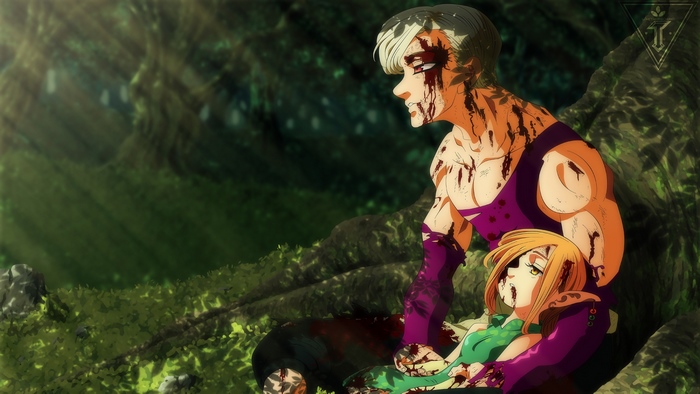 Ban and Elaine from The Seven Deadly Sins 4K