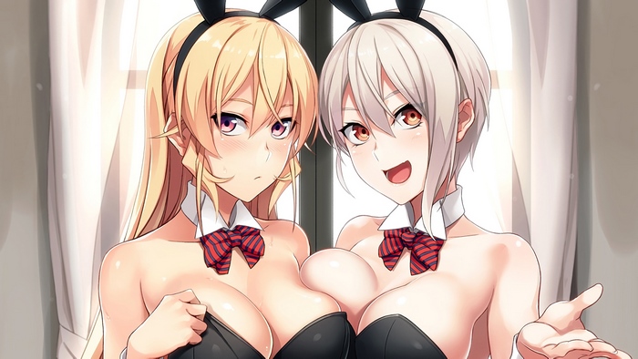 Food Wars, Anime, Girls, Erina Nakiri, Alice Nakiri, 4K