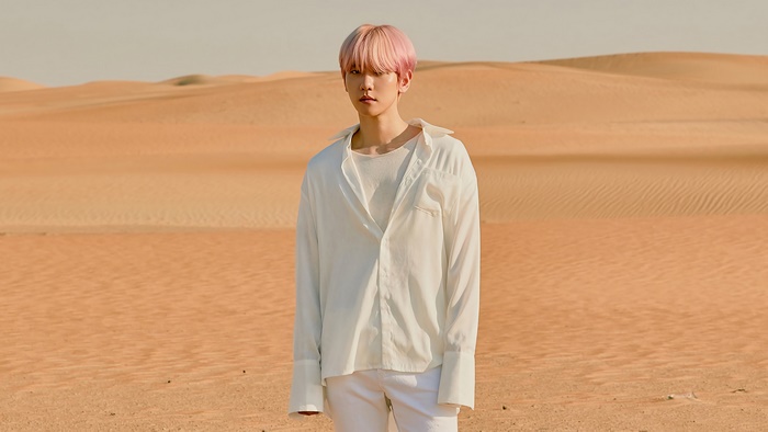 Baekhyun from SuperM in desert