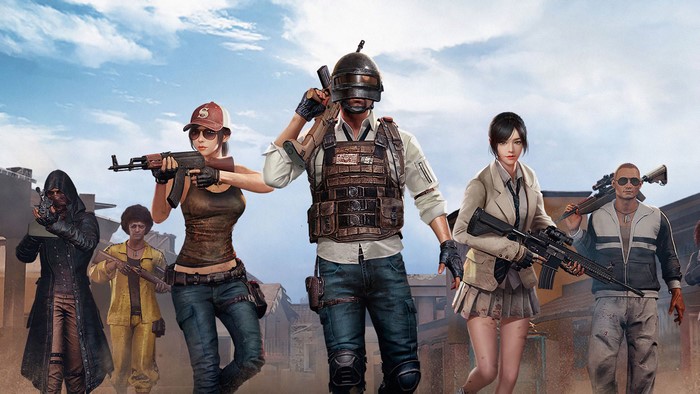 PUBG Squad with Weapons