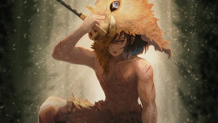 Inosuke Hashibira, Kimetsu no Yaiba, 4K