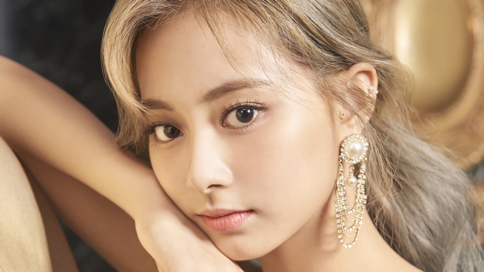 Tzuyu from TWICE close-up portrait
