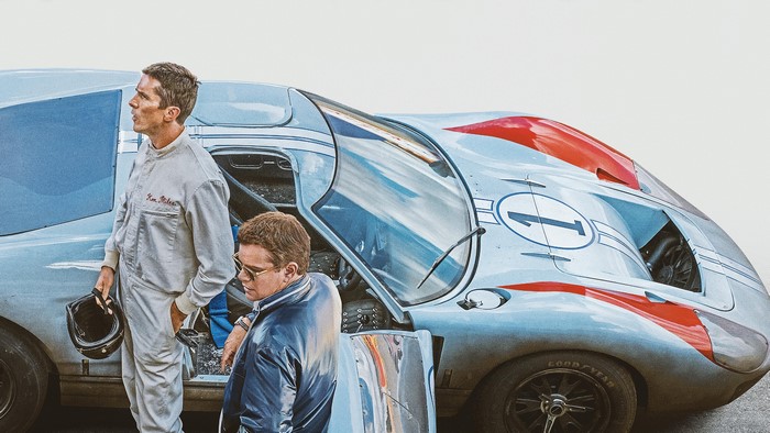 Ford v Ferrari Poster with Christian Bale and Matt Damon