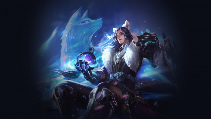 Fantasy Warrior with Wolf Spirit 4K