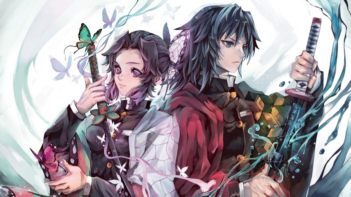 Giyu and Shinobu, (Kimetsu no Yaiba), [Hashira], [Pillars], 4K