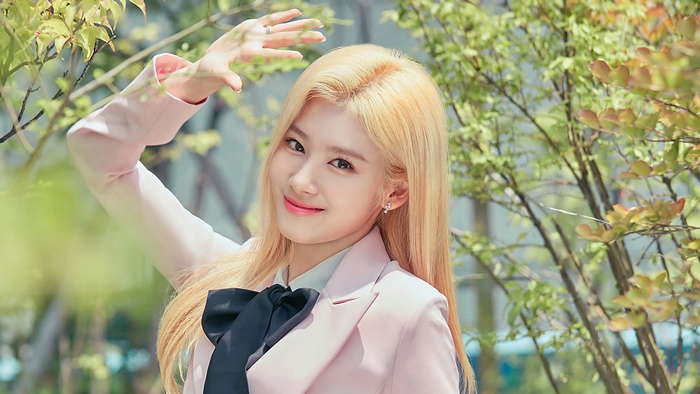 Sana, TWICE, Blonde, 4K