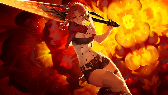 Murata Himeko Explosion Honkai Impact 4K