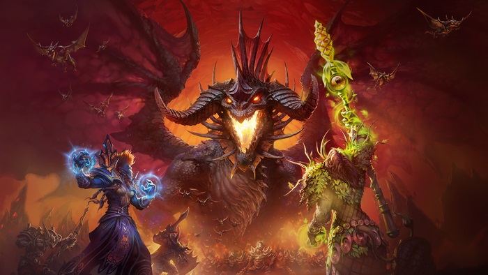 Dragonflight expansion art for WoW Classic 4K