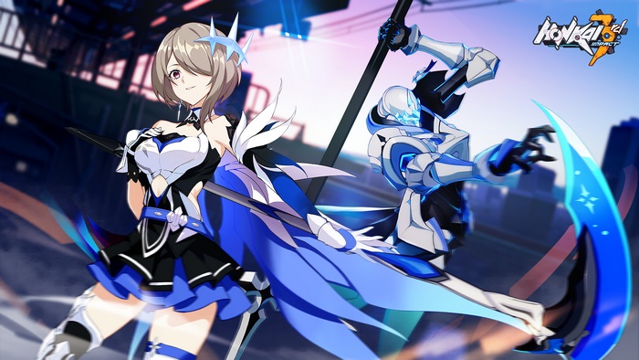 Rita Rossweisse and a knight from Honkai Impact 3rd in 4K