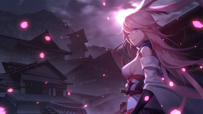 Anime, Girl, Yae Sakura, Pink Hair, Honkai Impact 3rd, 4K, HD Wallpaper ...