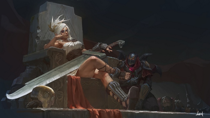 Riven and Zed from League of Legends 4K