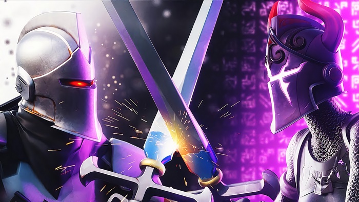 Fortnite, Dark Knight vs Dark Red Knight, 4K