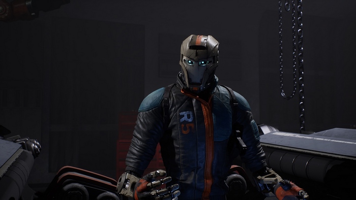 Robot with R5 marking from Disintegration