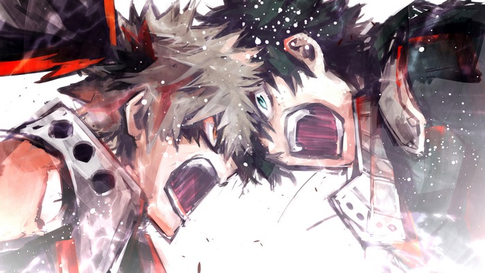 Katsuki Bakugo vs Izuku Midoriya from My Hero Academia 4K