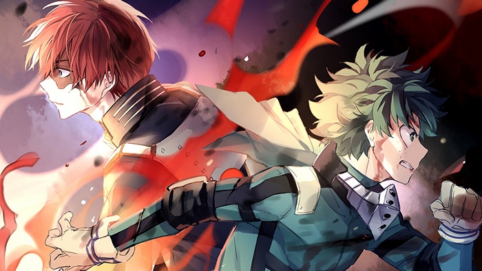 Shoto Todoroki, Izuku Midoriya, [My Hero Academia], 4K
