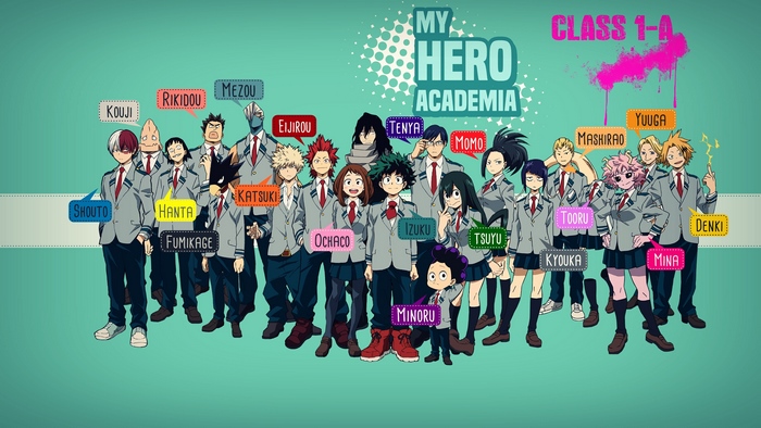 My Hero Academia, UA, Class 1-A, Students, Characters, 4K