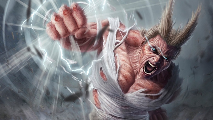All Might, Punch, [My Hero Academia], 4K