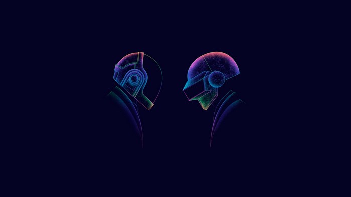 Daft Punk minimalist 4K