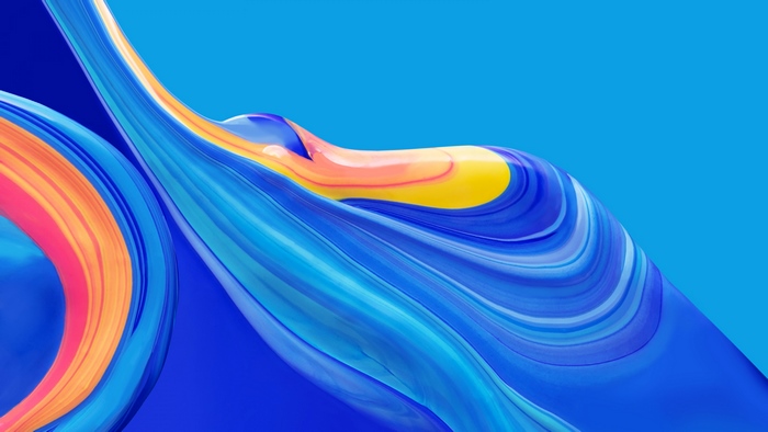 Abstract, Blue, Wave, Digital Art, 4K