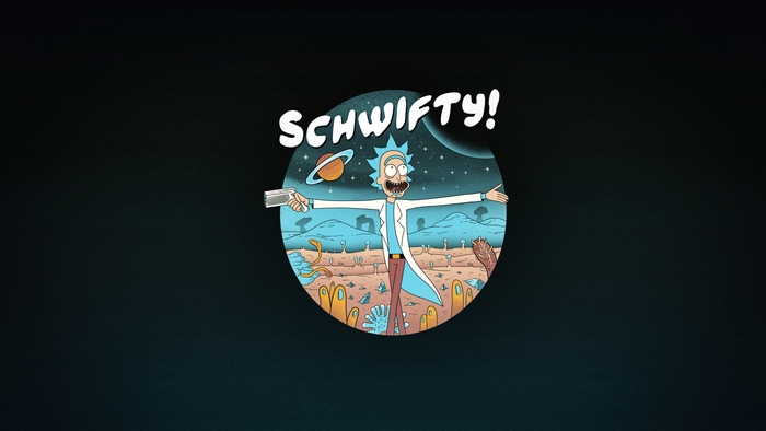 Rick Sanchez from Rick and Morty saying Schwifty