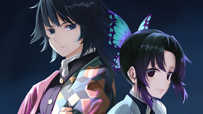 Giyu and Shinobu, (Kimetsu no Yaiba), Pillars, 4K