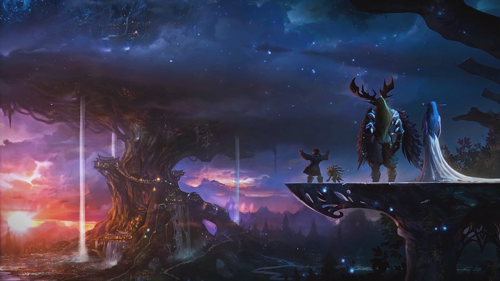 WoW, Malfurion Stormrage, Tyrande Whisperwind, 4K