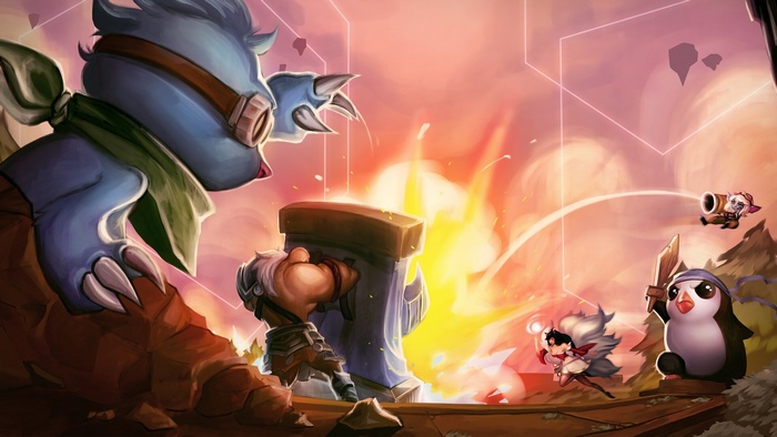 Teamfight Tactics Little Legends Molediver Featherknight 4K