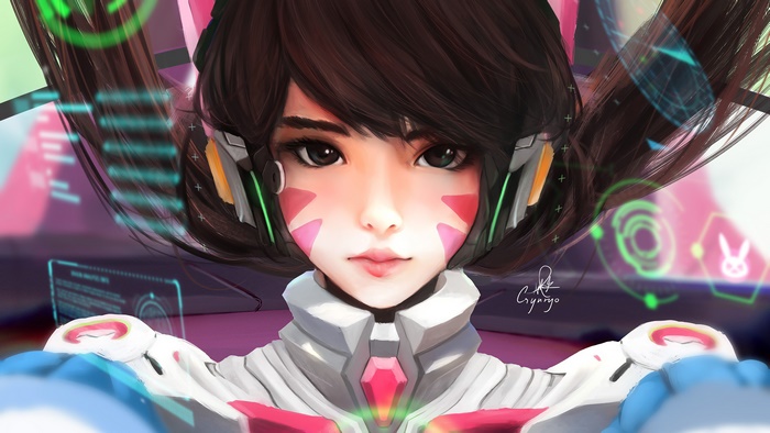 D.Va from Overwatch in 4K