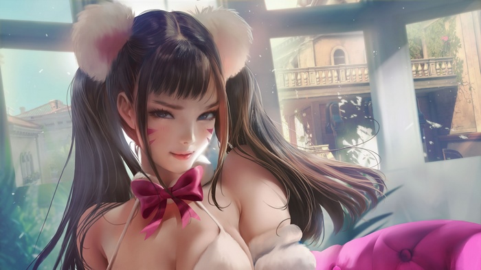 D.Va from Overwatch in 4K