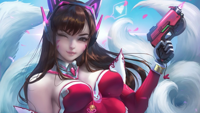 D.Va, Overwatch, 4K