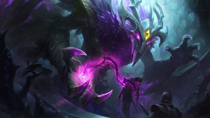 Nocturne from LoL Elderwood Splash Art 4K