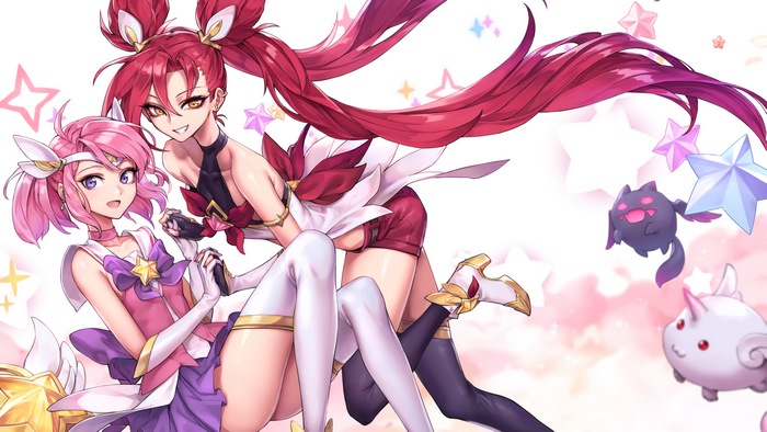 Star Guardian Jinx and Lux from League of Legends