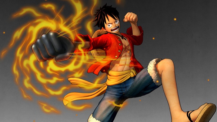 Monkey D. Luffy from One Piece using Gear Second