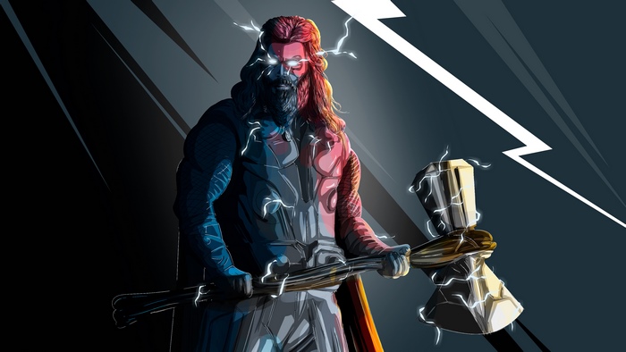 Thor, Stormbreaker, Avengers Endgame, 4K