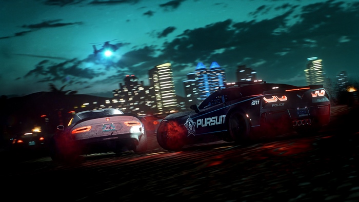Need for Speed Heat: Police Pursuit at Night