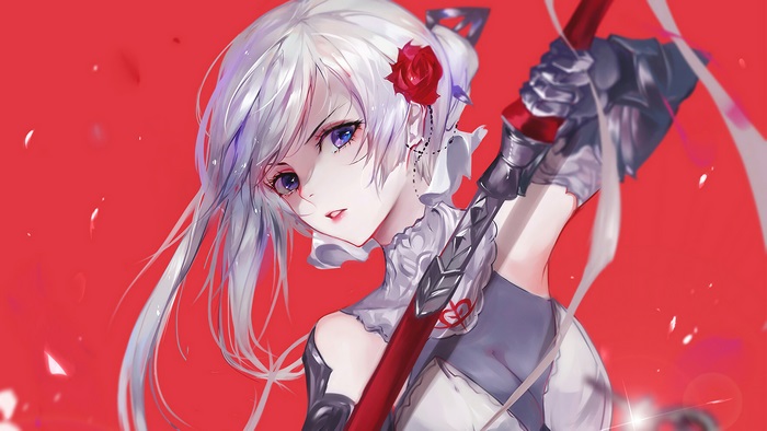 Anime, Beautiful, Girl, Warrior, Sword, Fantasy, 4K